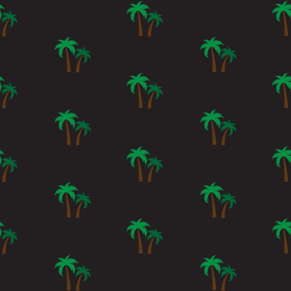 belle silhouette de palmier, illustration vectorielle de fond transparente motif vecteur