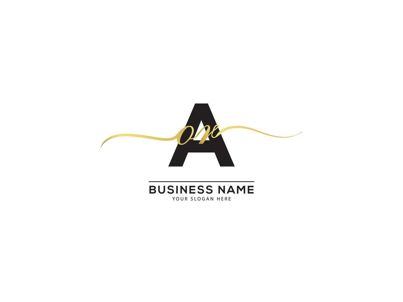 monogramme Signature aou affaires logo lettre vecteur art