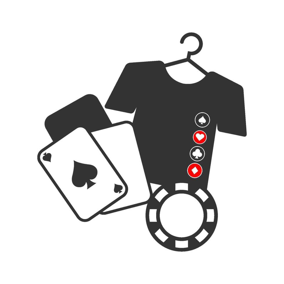 poker, casino logo conception vecteur