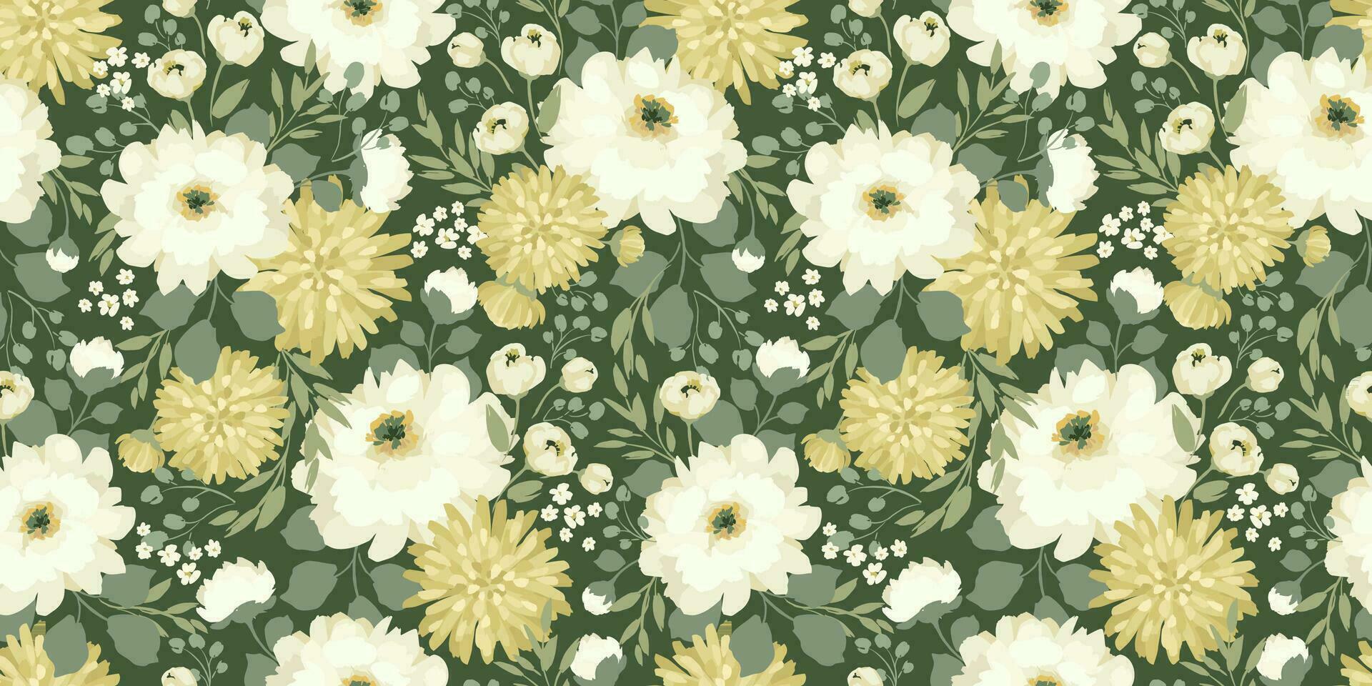 motif floral sans soudure. conception de vecteur pour le papier, la couverture, le tissu, la décoration intérieure et toute autre utilisation