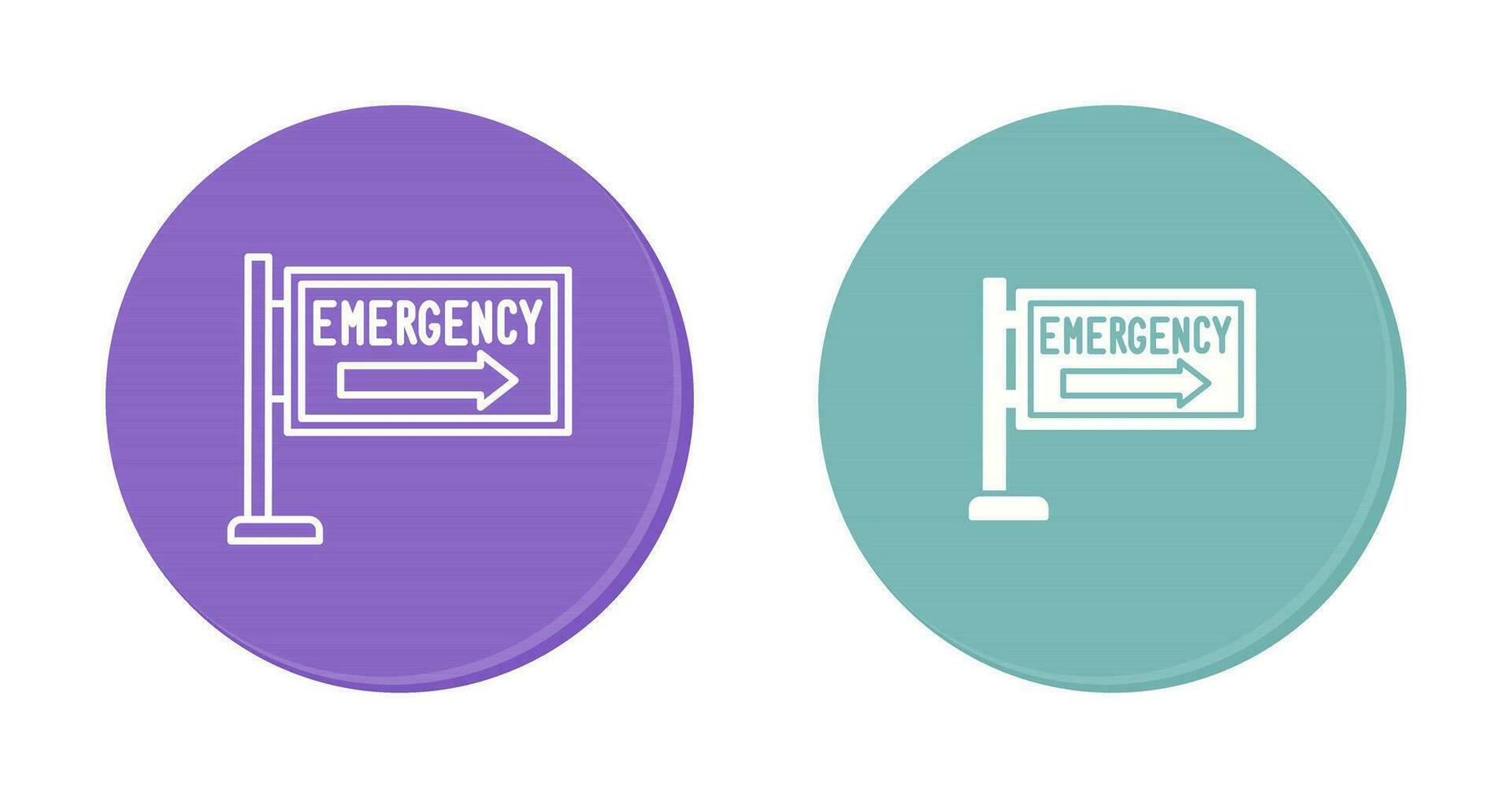 icône de vecteur de signe d'urgence