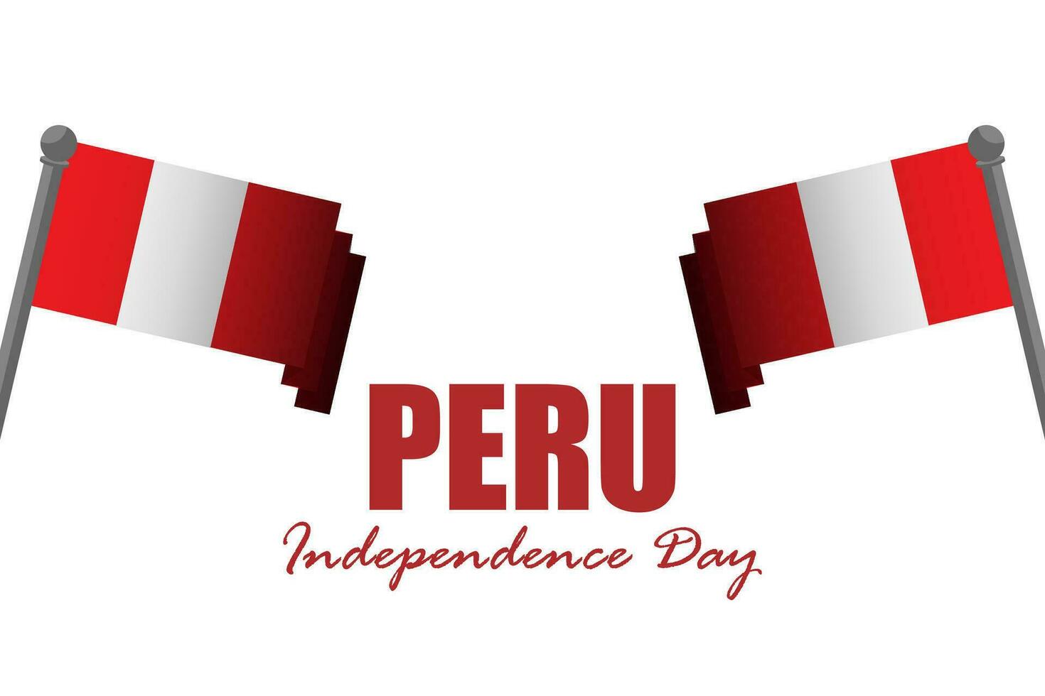 vecteur illustration de Pérou indépendance journée. fête Pérou jour, vacances.