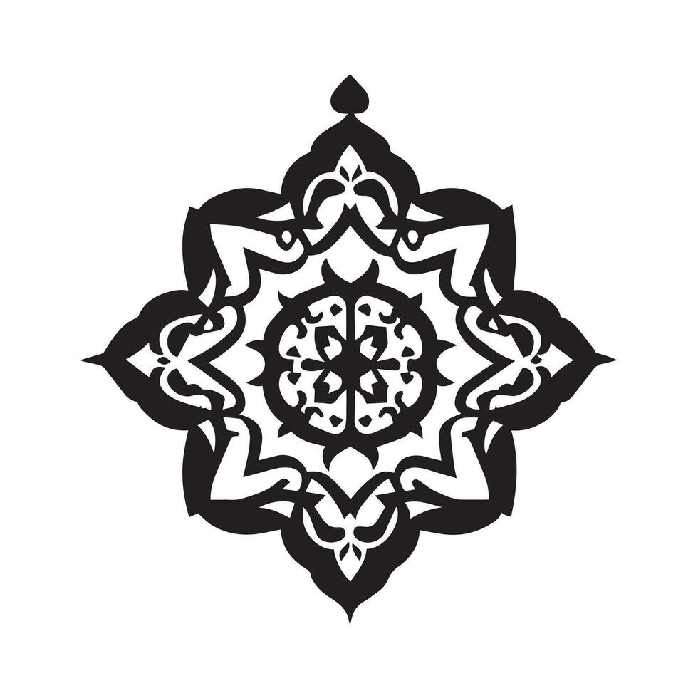 islamique ornement vecteur conception illustration, islamique floral vecteur