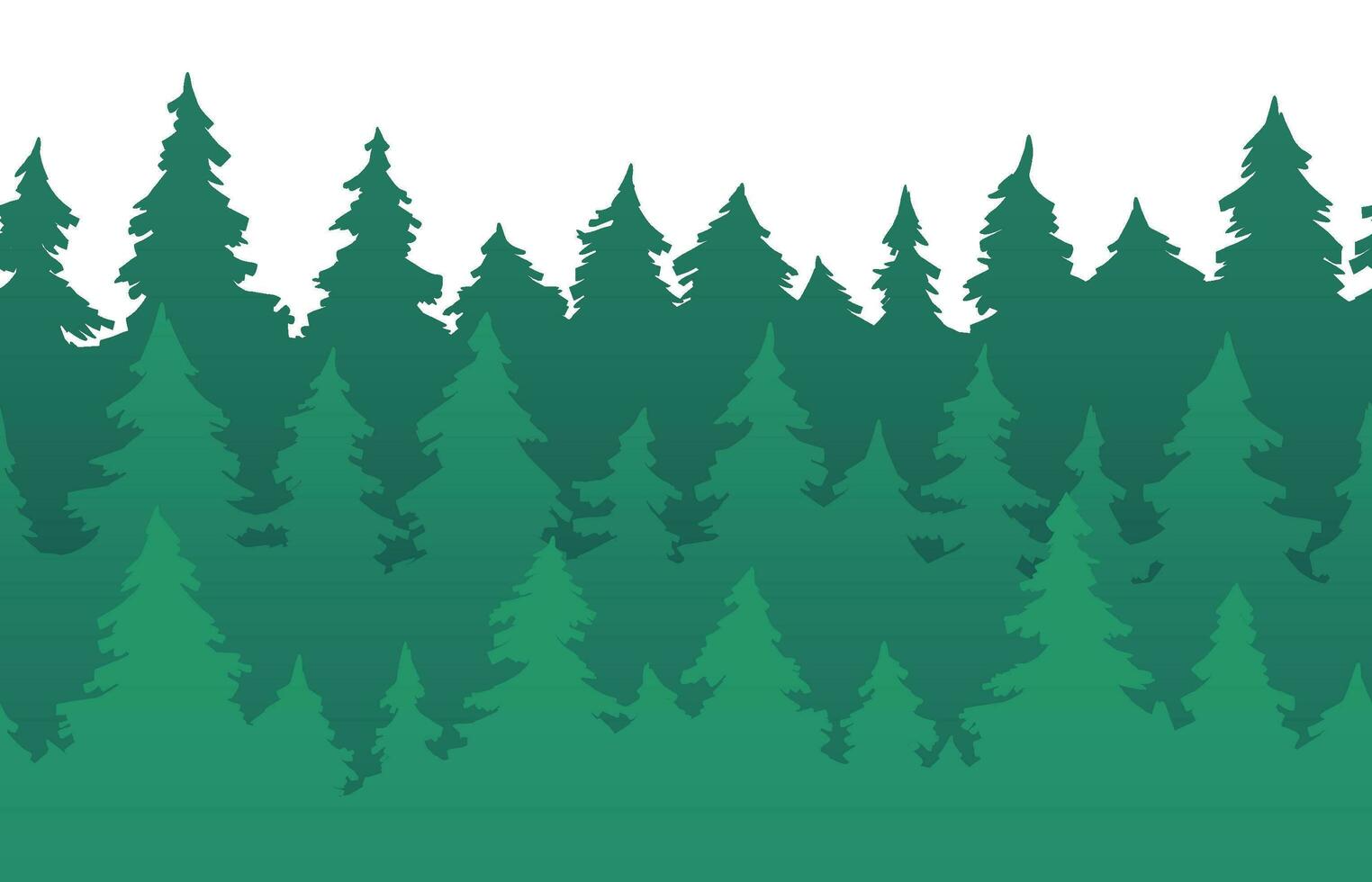 forêt sapin des arbres sans couture modèle. pin silhouette, la nature les forêts et vert arbre silhouettes vecteur Contexte illustration