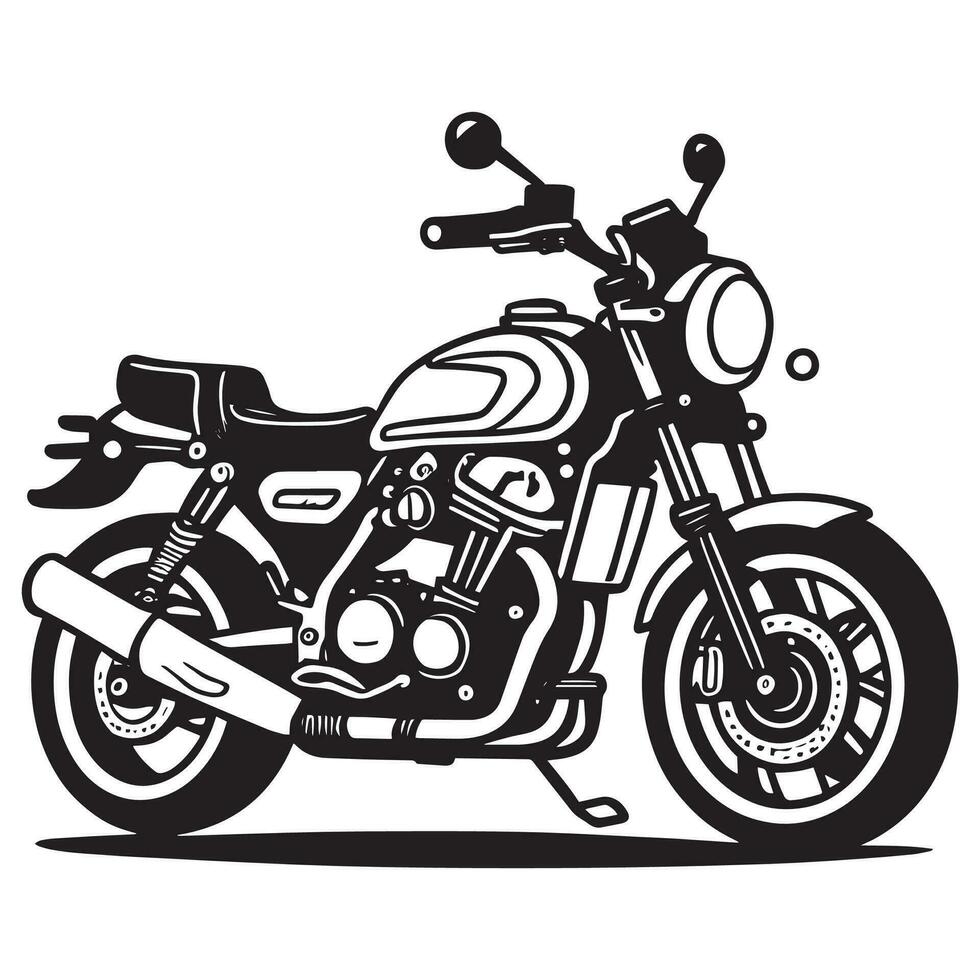 une moto vecteur clipart, moto ligne art logo, moto vecteur silhouette, une homme équitation une moto vecteur,