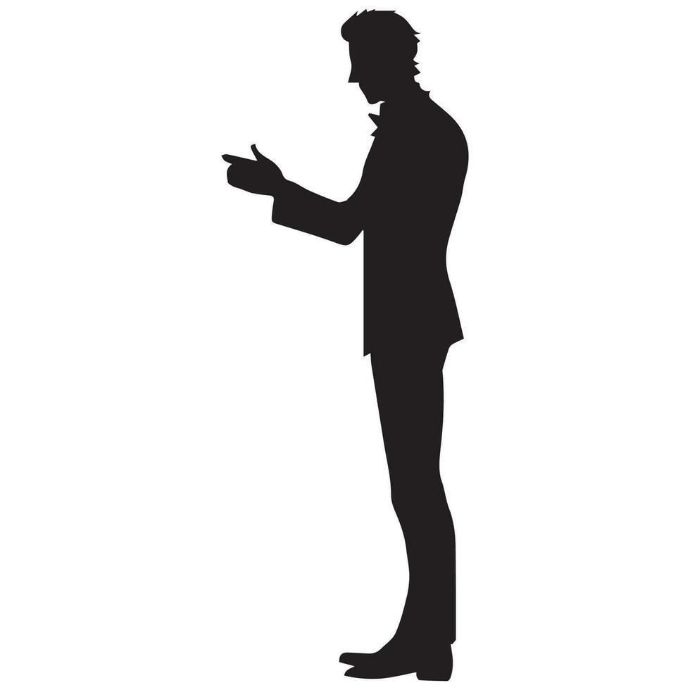 les hommes d'affaires vecteur silhouette illustration