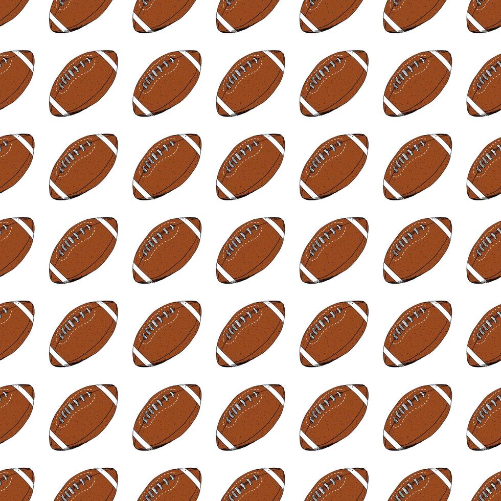 illustration vectorielle de football rugby balle vecteur