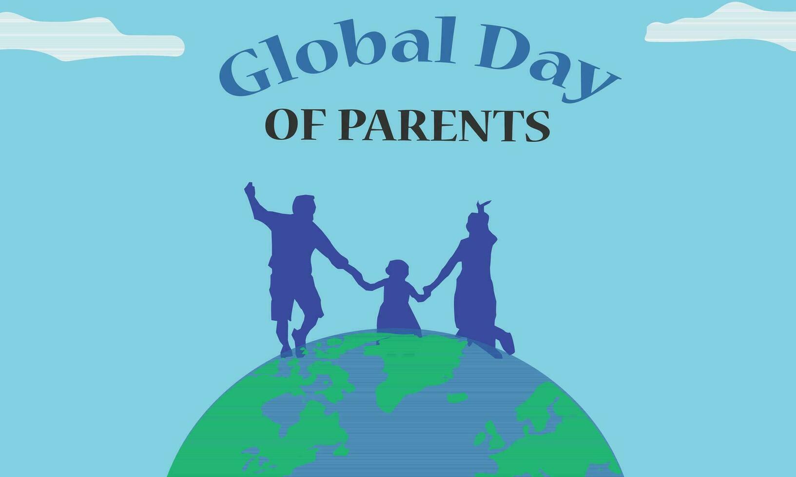 global journée de parent affiche Contexte vecteur