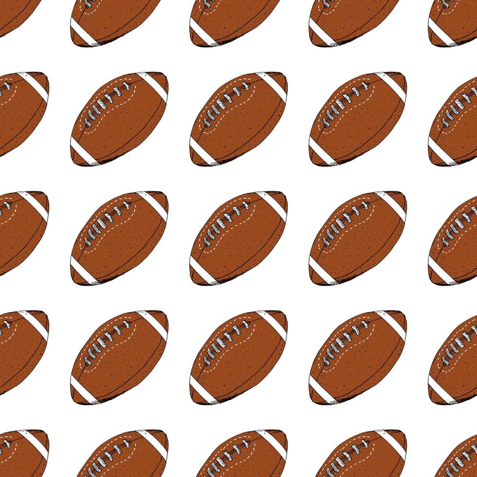 illustration vectorielle de football rugby balle vecteur