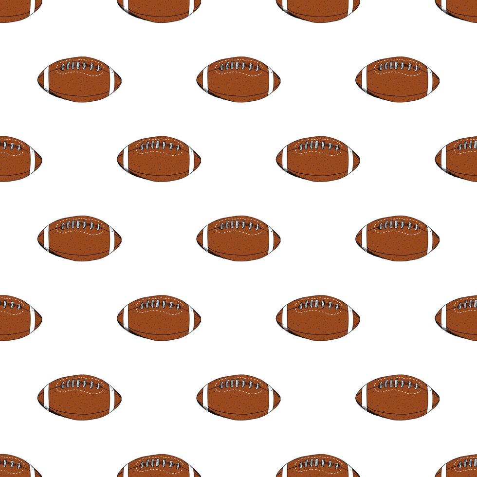 illustration vectorielle de football rugby balle vecteur