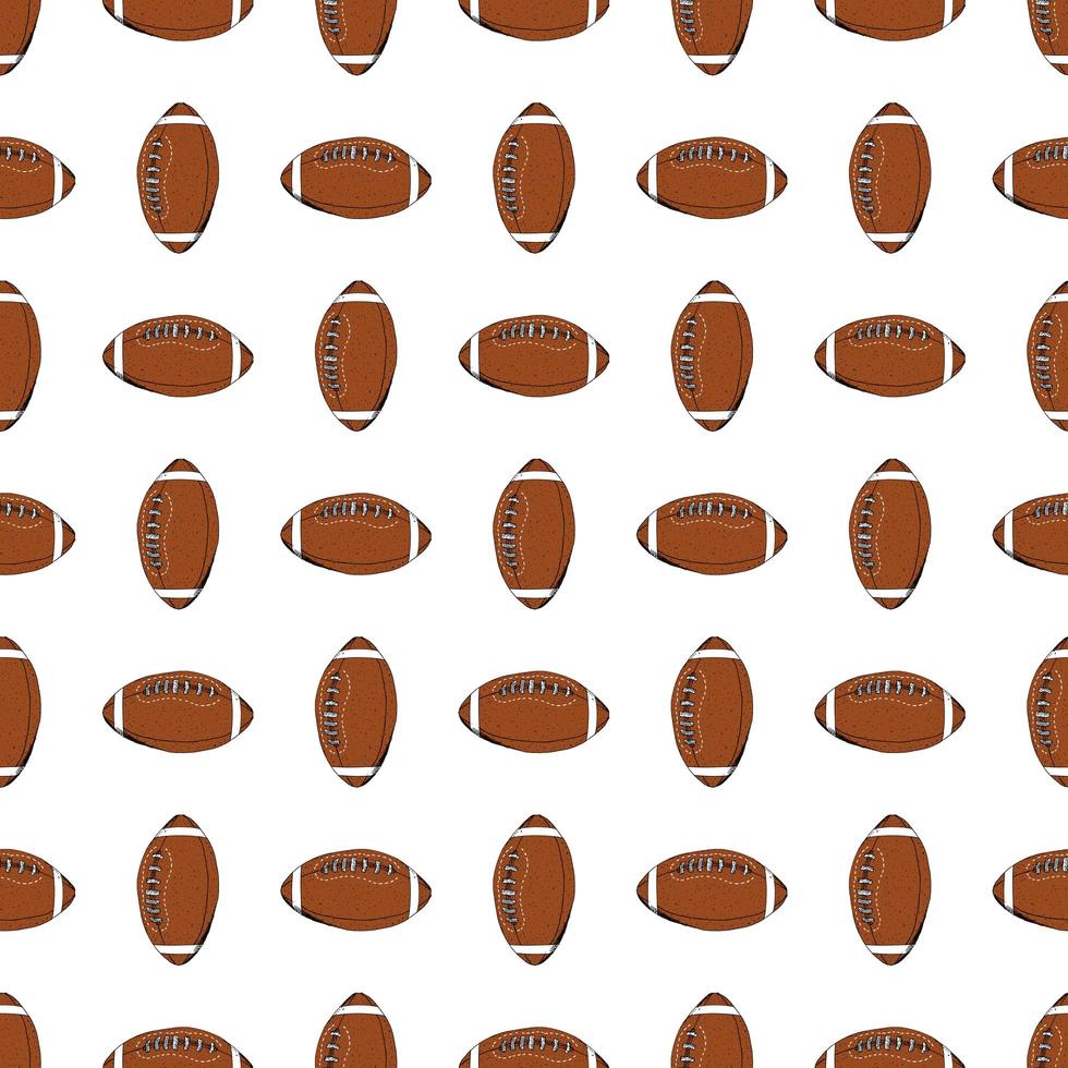 illustration vectorielle de football rugby balle vecteur