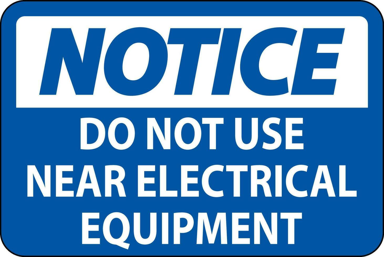 remarquer faire ne pas utilisation près électrique équipement vecteur