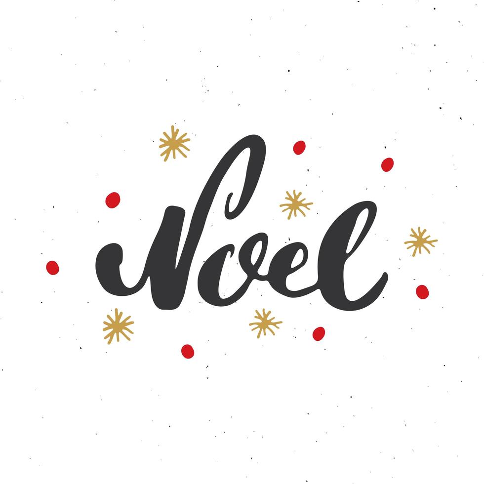 joyeux noël lettrage calligraphique noel. conception de salutations typographiques. lettrage de calligraphie pour les voeux de vacances. illustration vectorielle de lettrage dessiné à la main vecteur