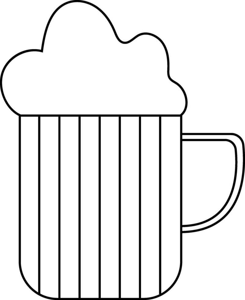 vecteur signe ou symbole de Bière tasse.