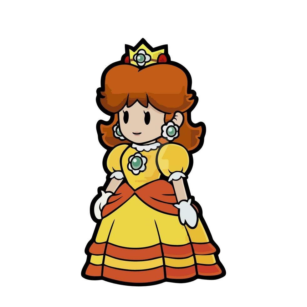 illustration de personnages dans super mario dans vecteur dessin animé mode