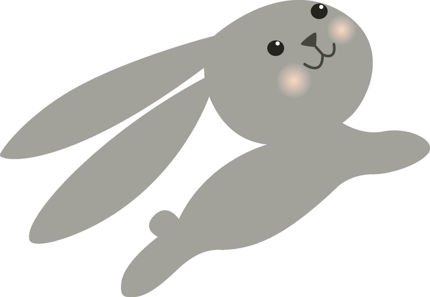 illustration de lapin mignon vecteur