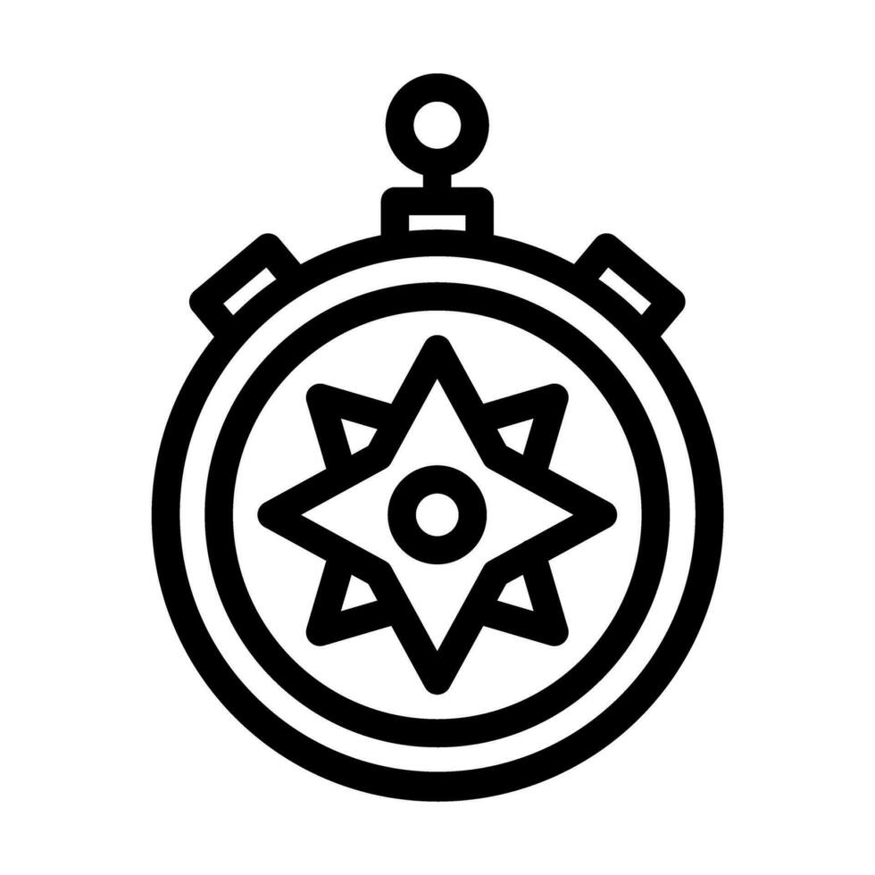 conception d'icône de boussole vecteur