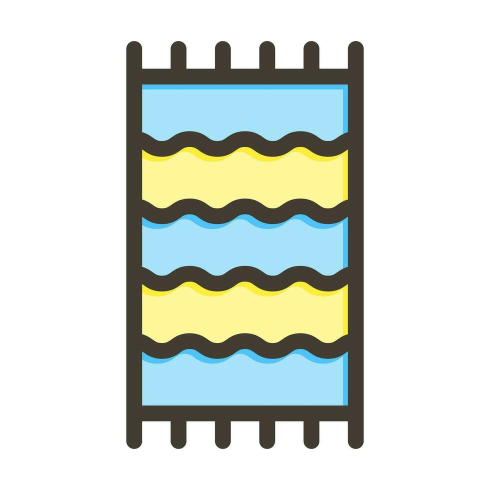 conception d'icône de serviette de plage vecteur