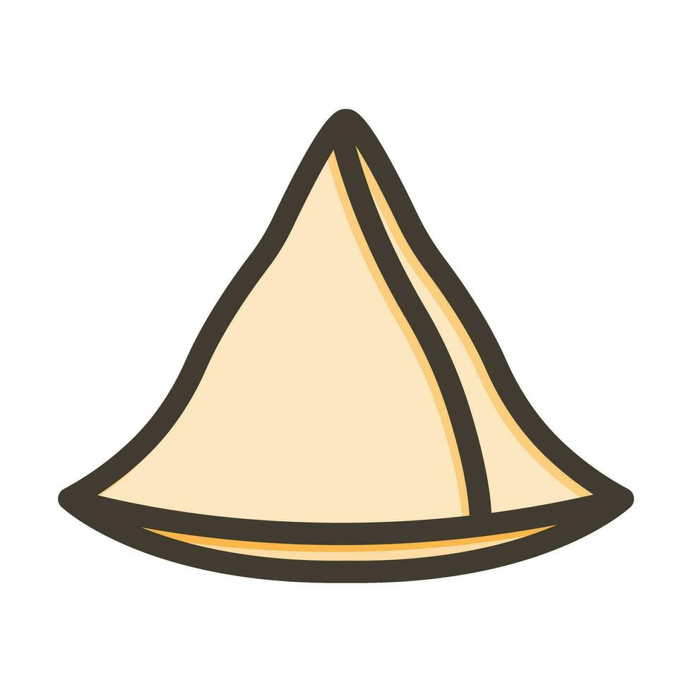 conception d'icône de samoussa vecteur