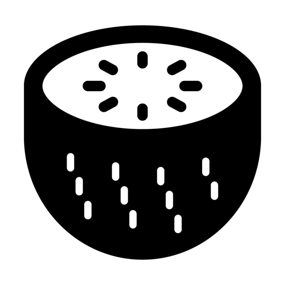 kiwi glyphe icône conception vecteur