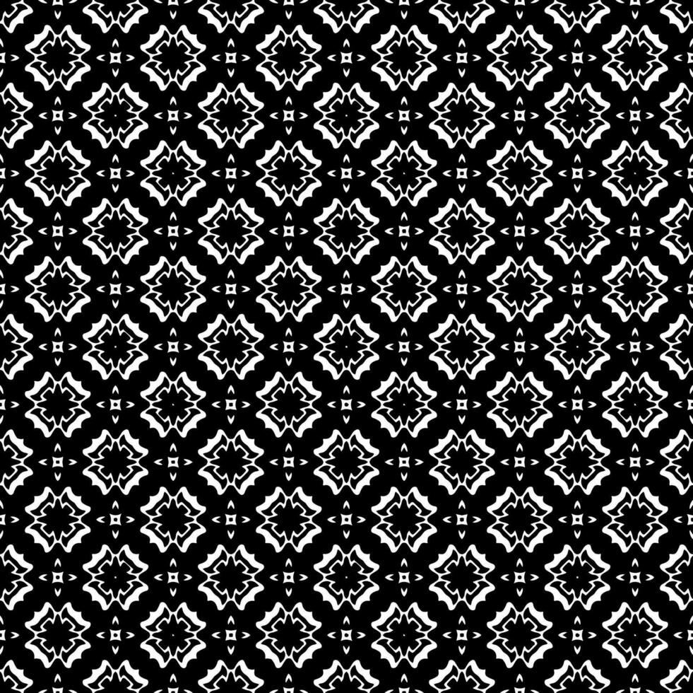 texture de modèle sans couture noir et blanc. conception graphique ornementale en niveaux de gris. ornements en mosaïque. modèle de modèle. vecteur