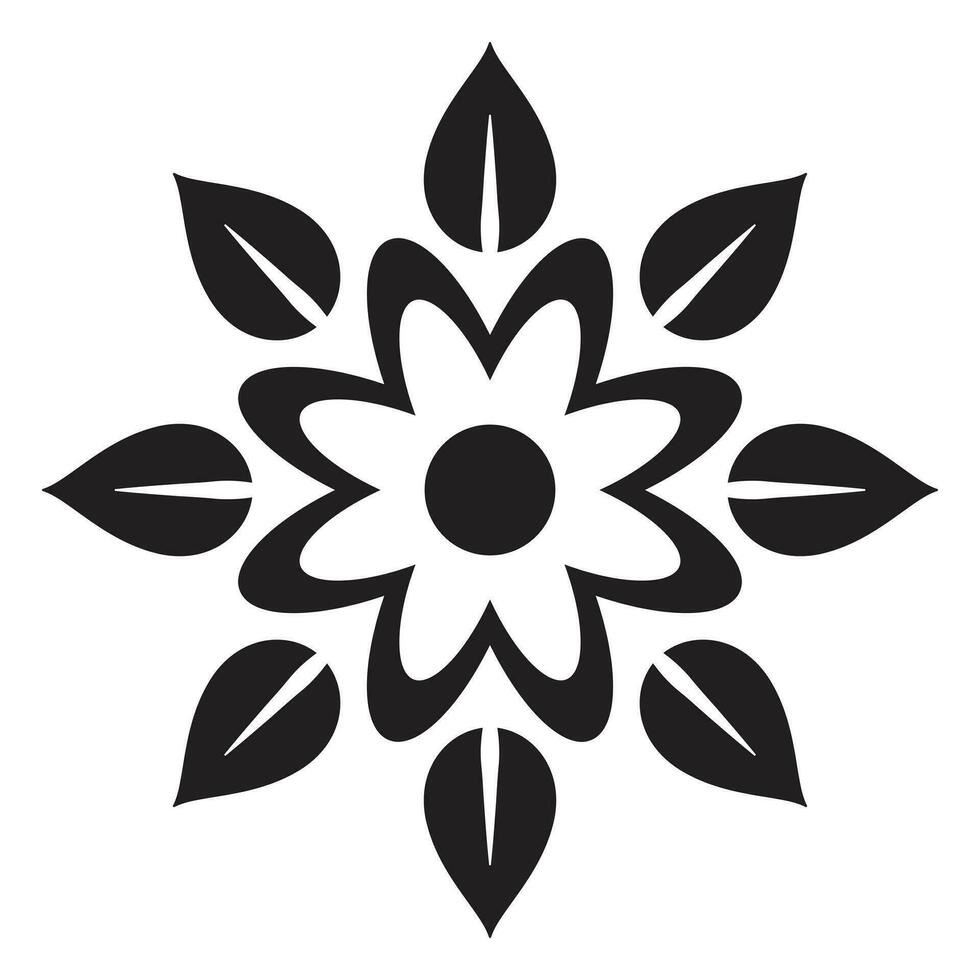 géométrique Facile fleur vecteur icône conception. la nature plat icône.