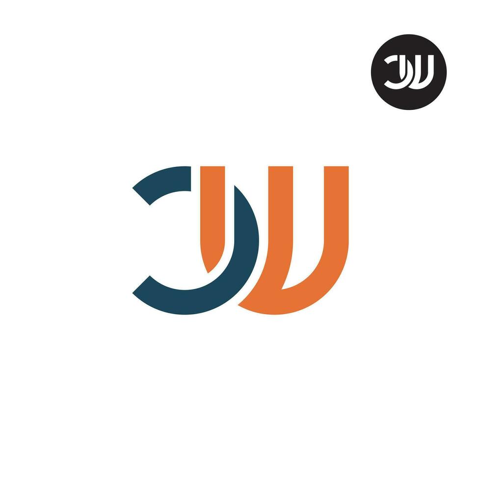 lettre cw monogramme logo conception vecteur
