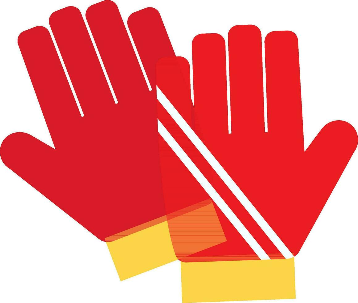 plat illustration de des sports gants. vecteur