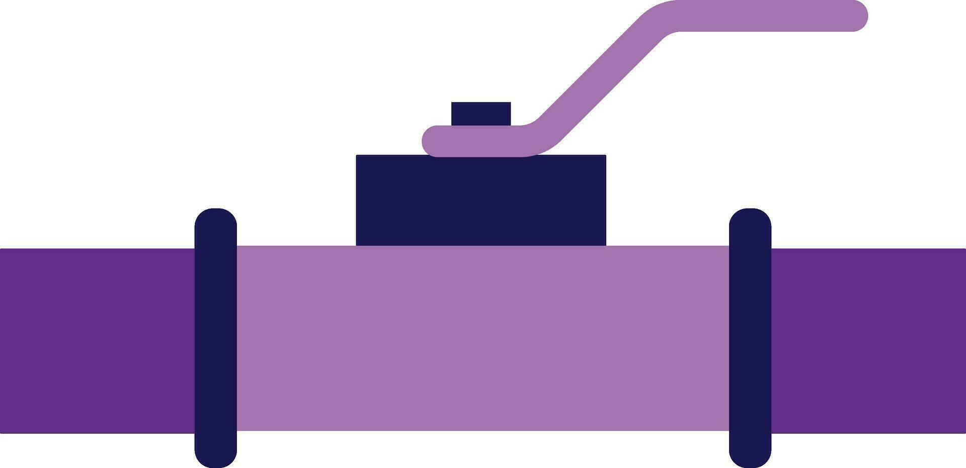 illustration de une violet soupape tuyau. vecteur