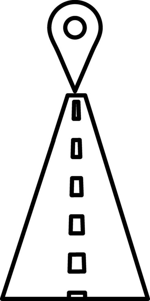 emplacement concept, éclaireur avec carte épingle icône. vecteur