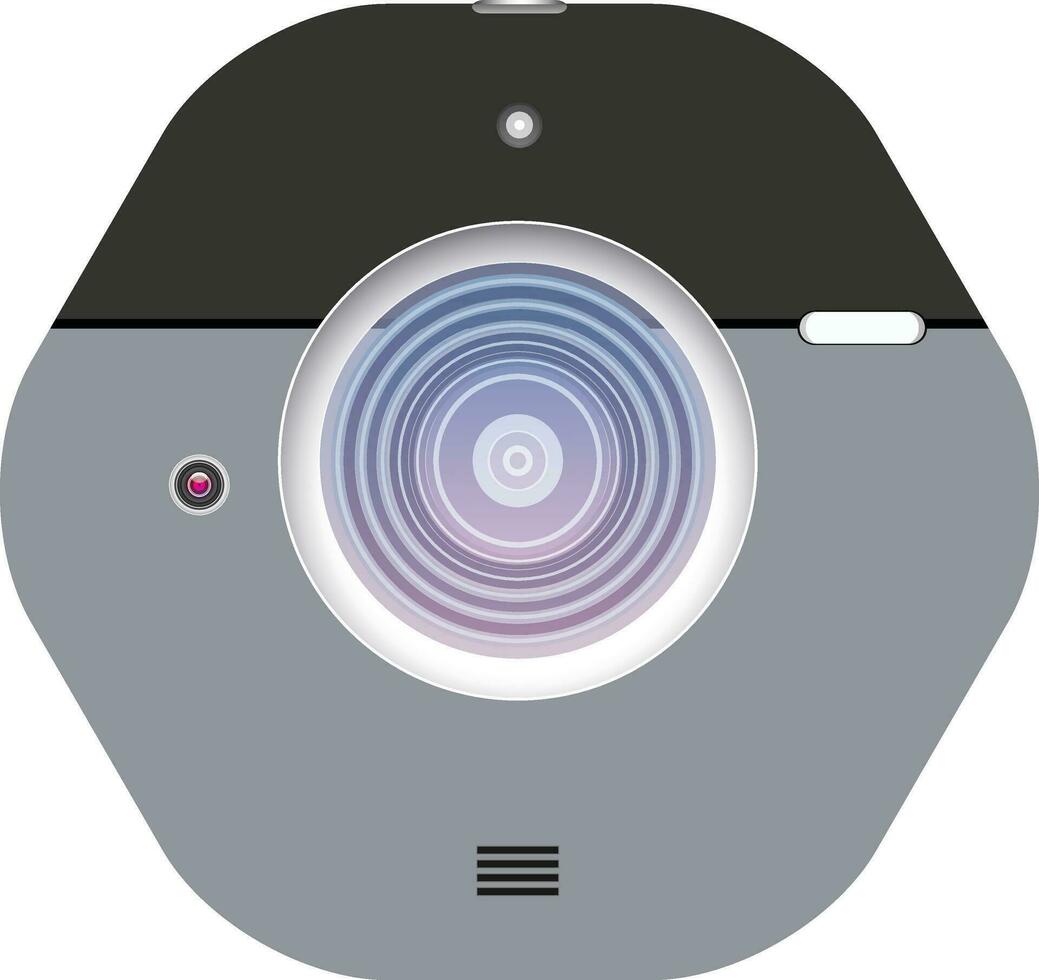 illustration de caméra lentille icône. vecteur