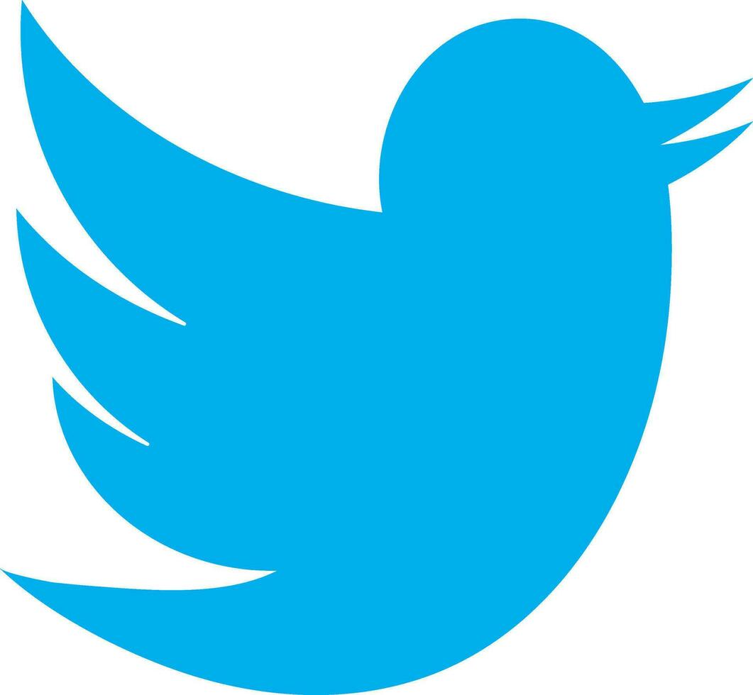 plat Twitter oiseau sur Contexte. vecteur