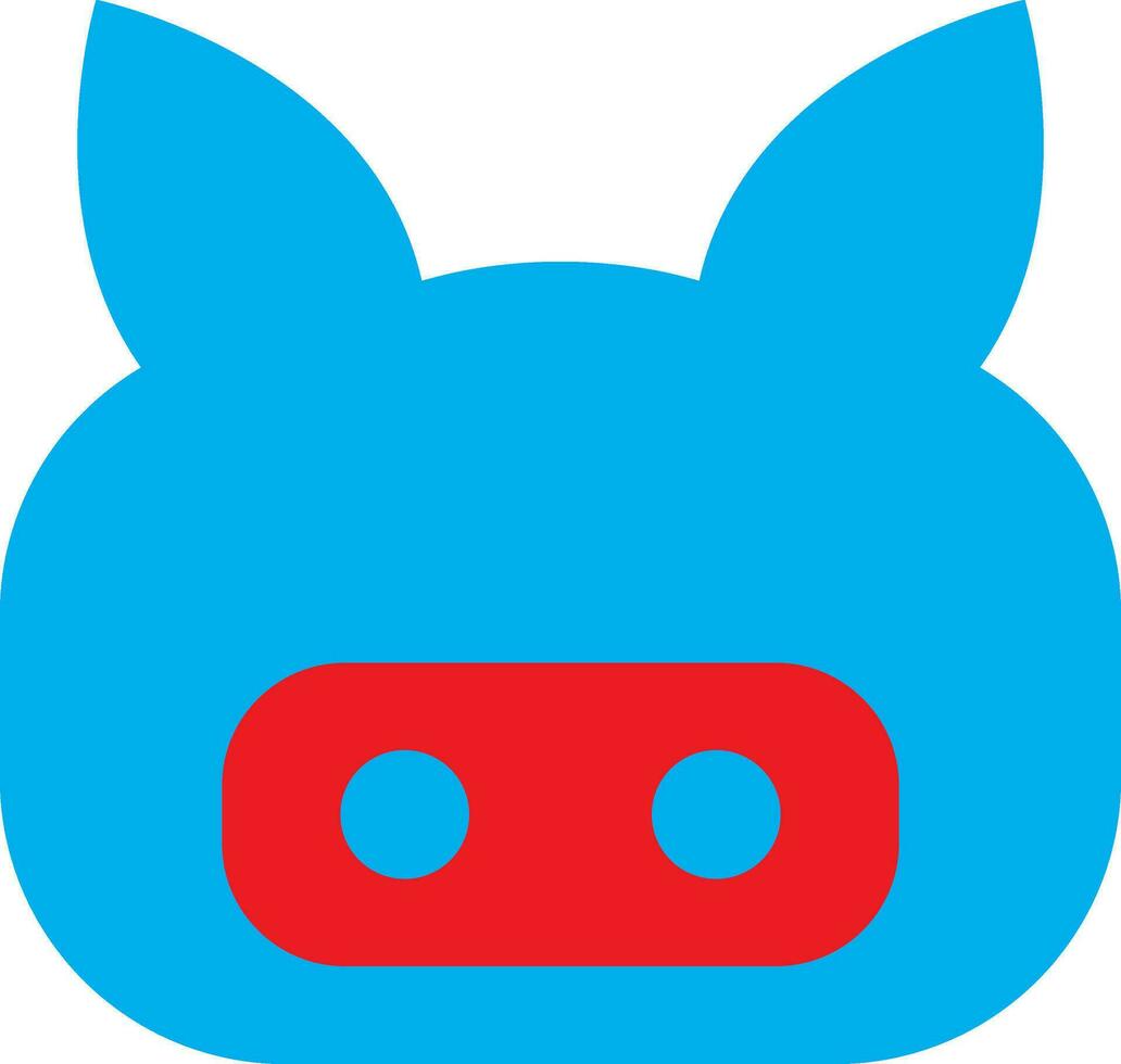 plat style rouge et bleu github. vecteur