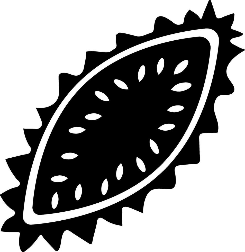 cornu melon fruit signe ou symbole. vecteur