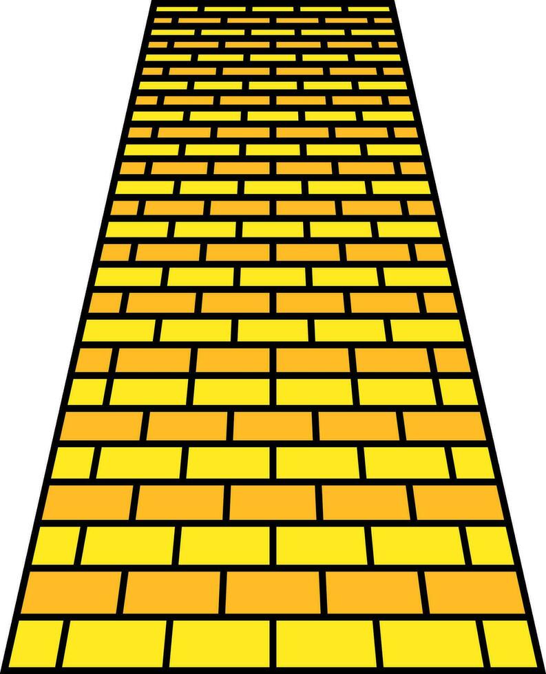 illustration de aéroport piste dans Jaune couleur. vecteur