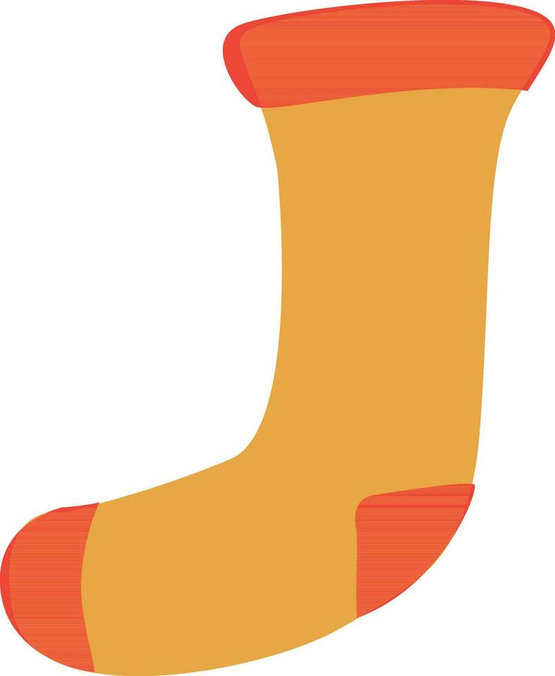 plat style illustration de une chaussettes. vecteur