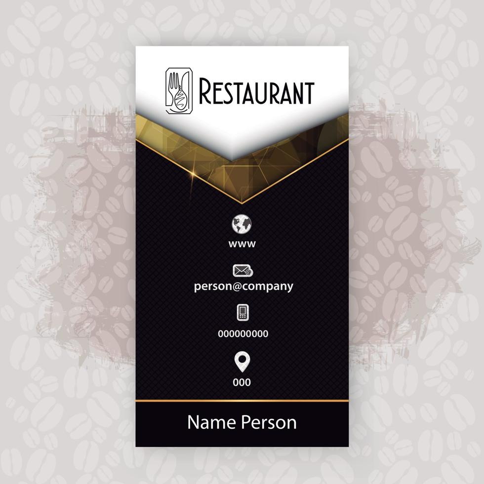 présentation de la carte de restaurant vecteur