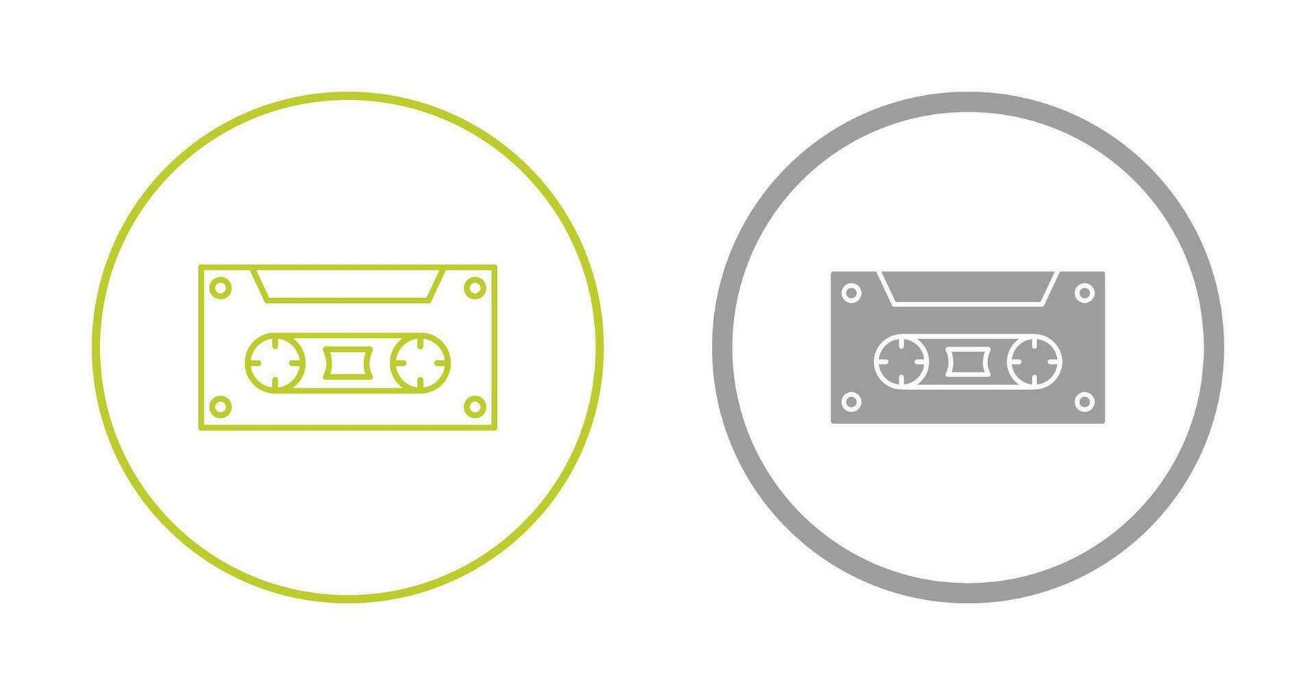 icône de vecteur de cassette