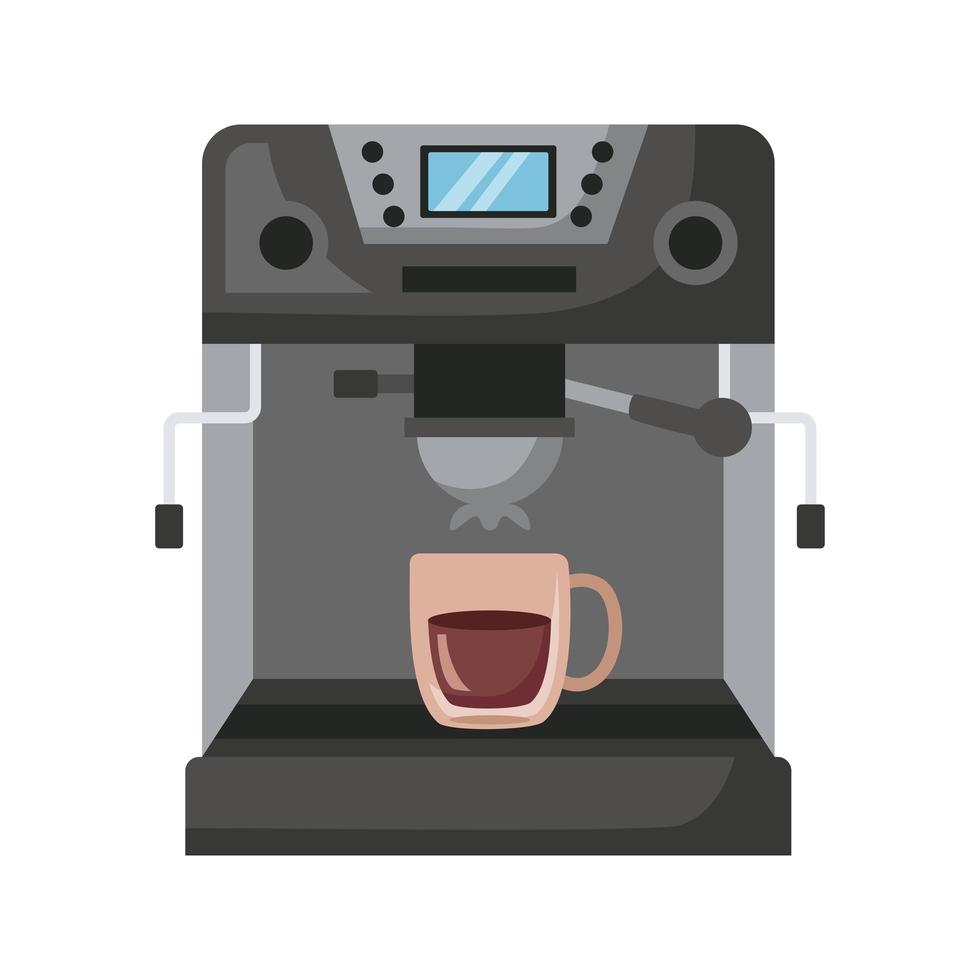 café faire un appareil de machine vecteur