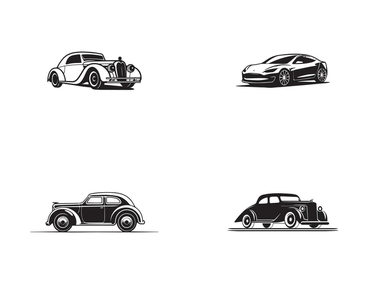 ensemble de voitures Icônes isolé sur blanc Contexte. conception éléments pour logo, étiqueter, emblème, signe, badge. vecteur illustration