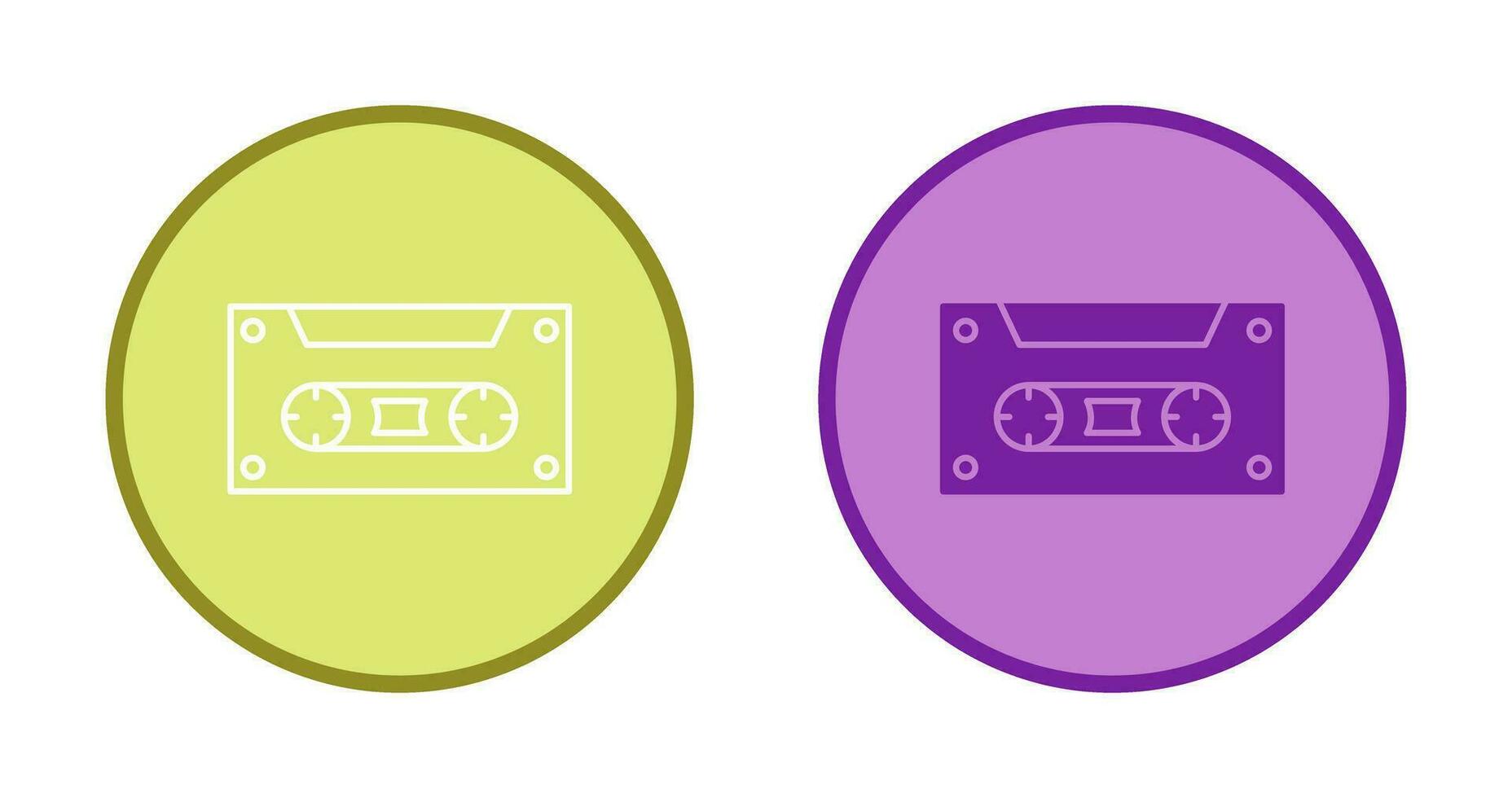 icône de vecteur de cassette