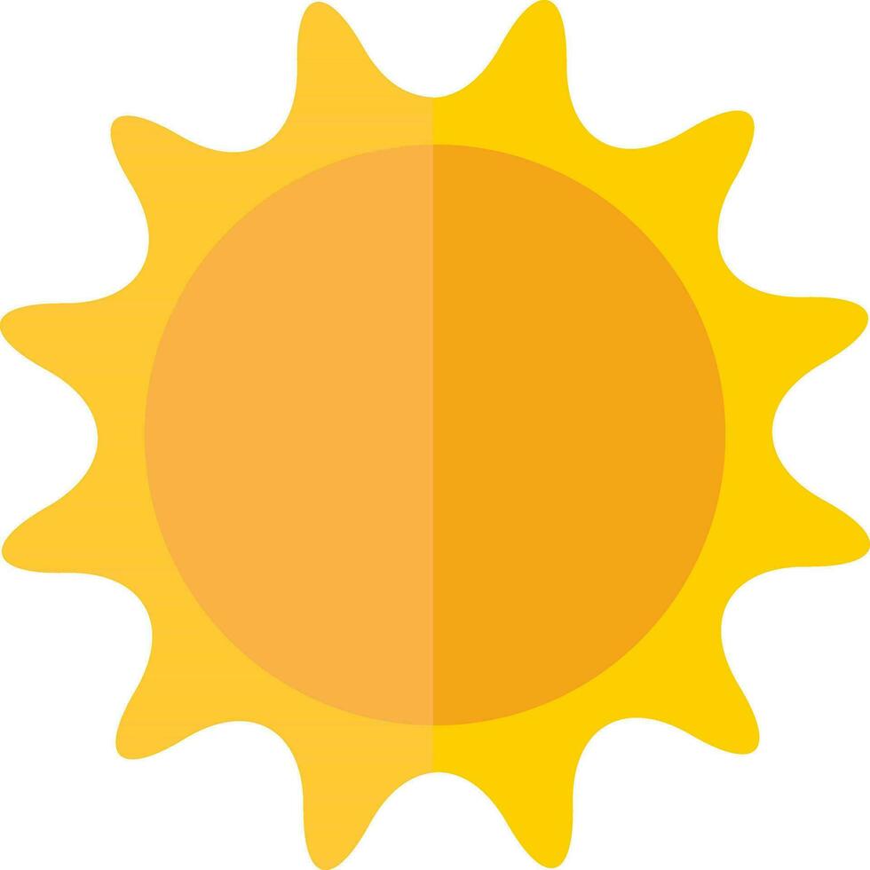 plat illustration de Soleil. vecteur