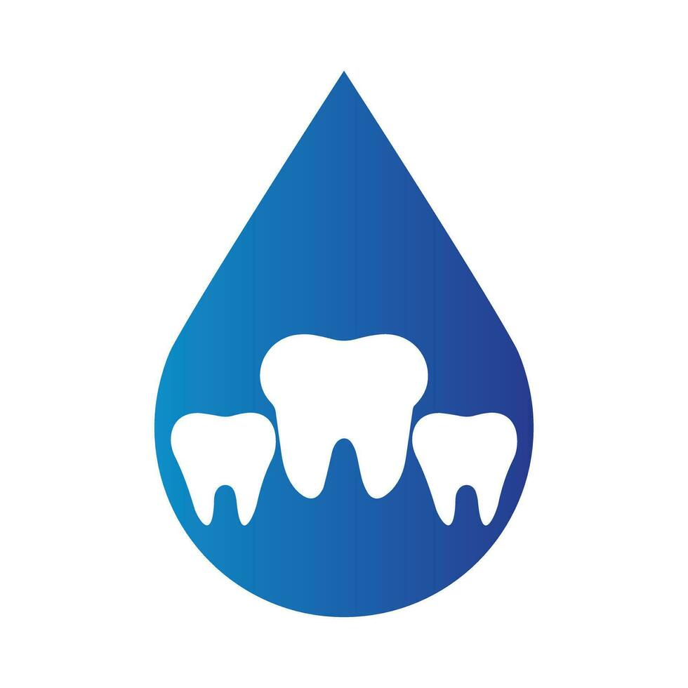 dents conception à l'intérieur une forme de hexagone vecteur