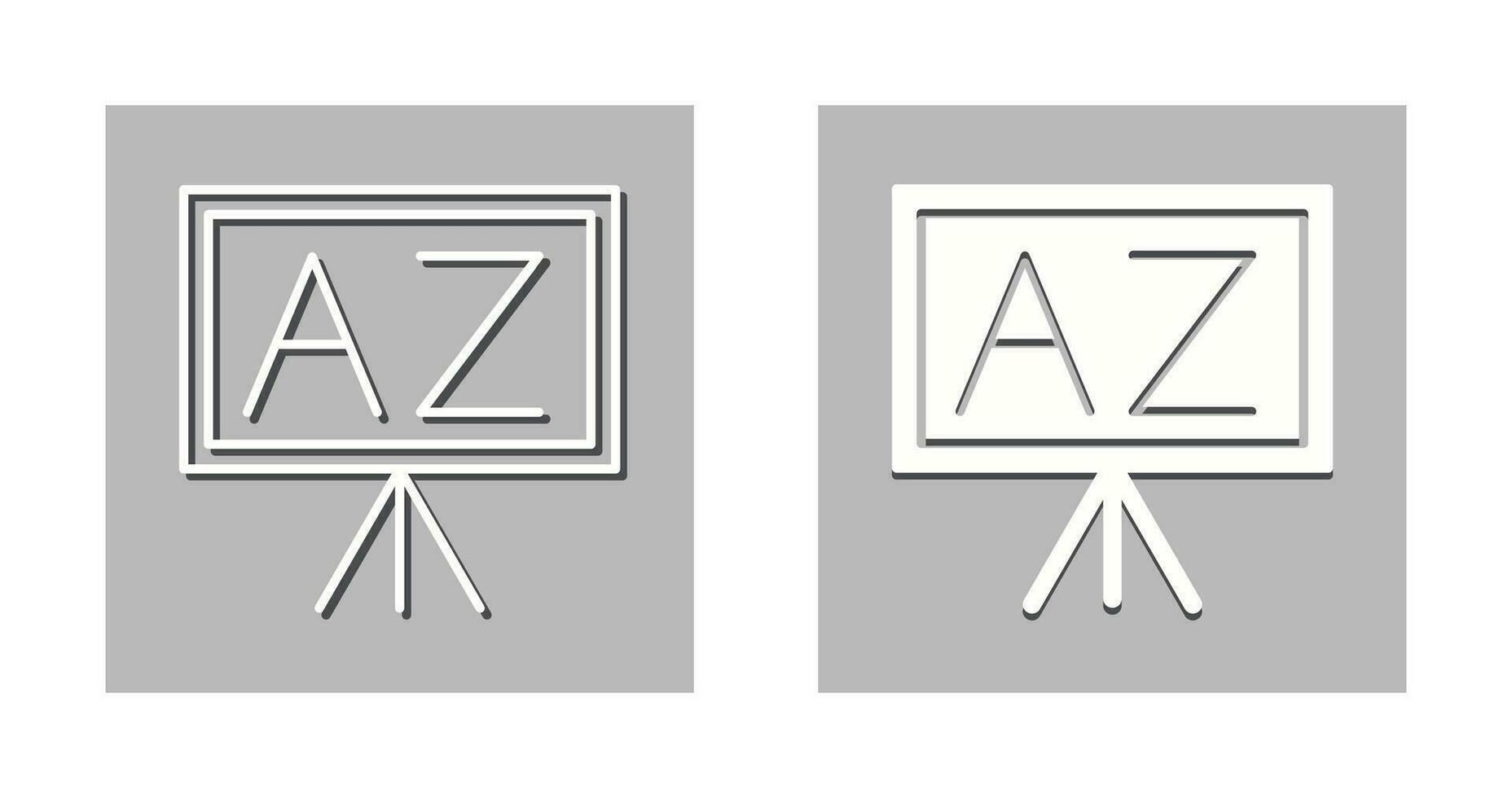 icône de vecteur de a à z