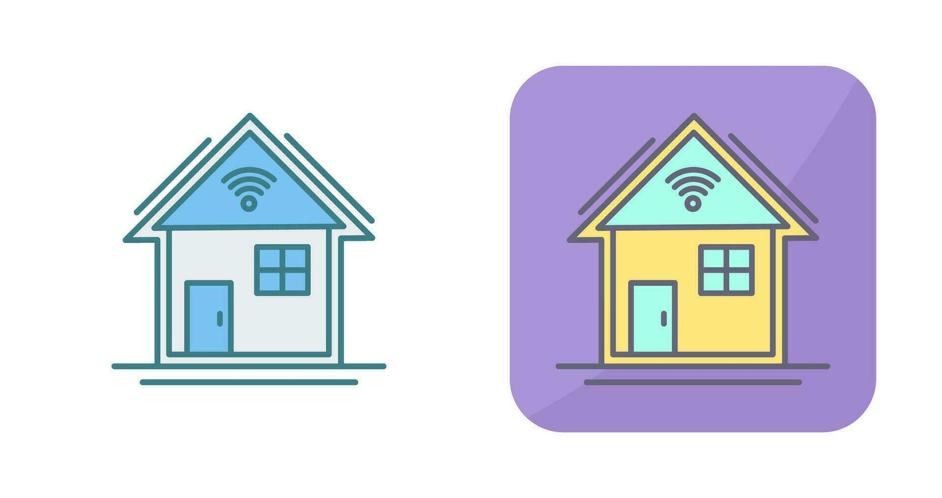 icône de vecteur de maison intelligente