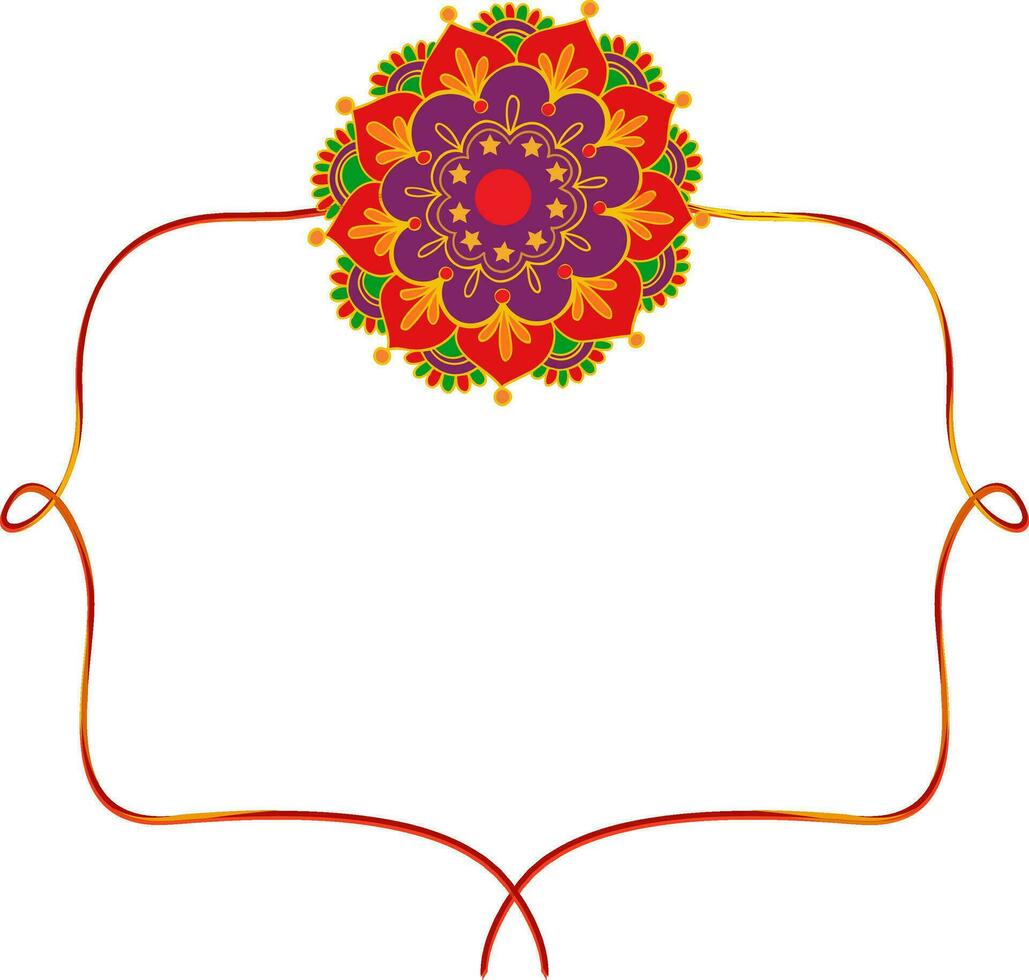 artistique rakhi conception pour raksha bandana. vecteur