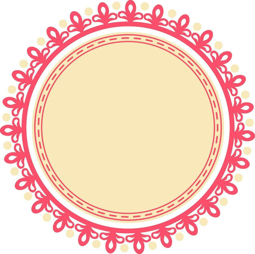 plat illustration de circulaire Cadre. vecteur