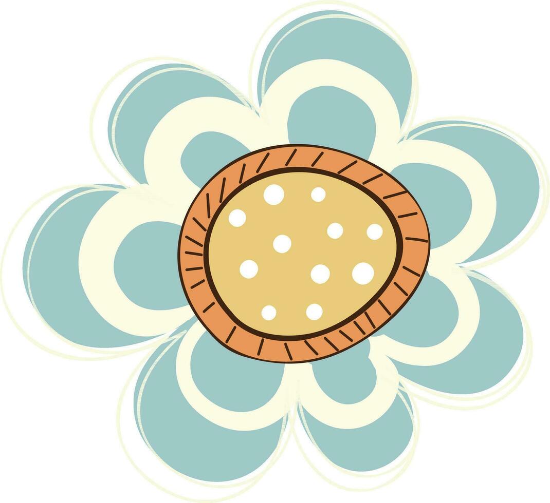 illustration de coloré fleur icône. vecteur