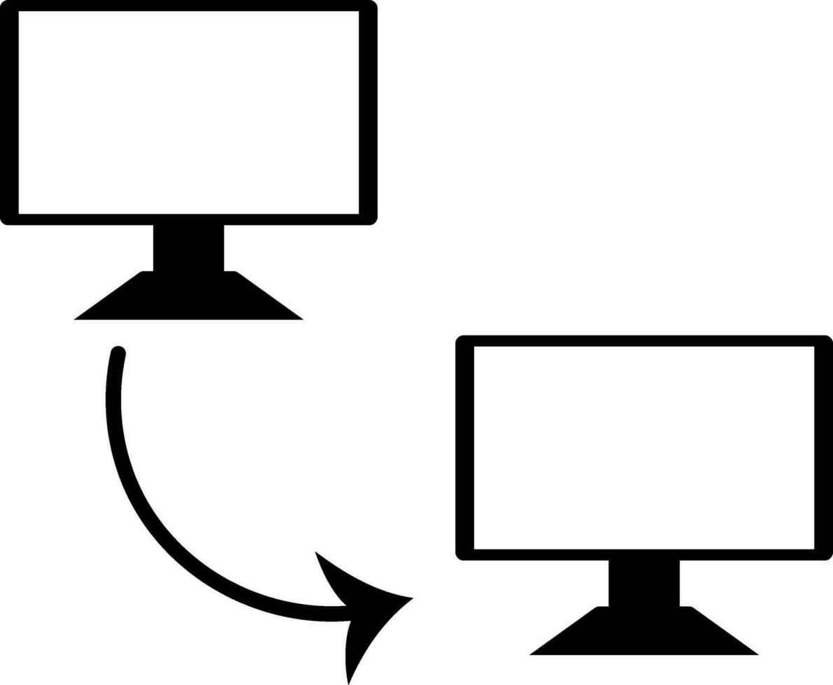 Les données transfert dans ordinateur. vecteur