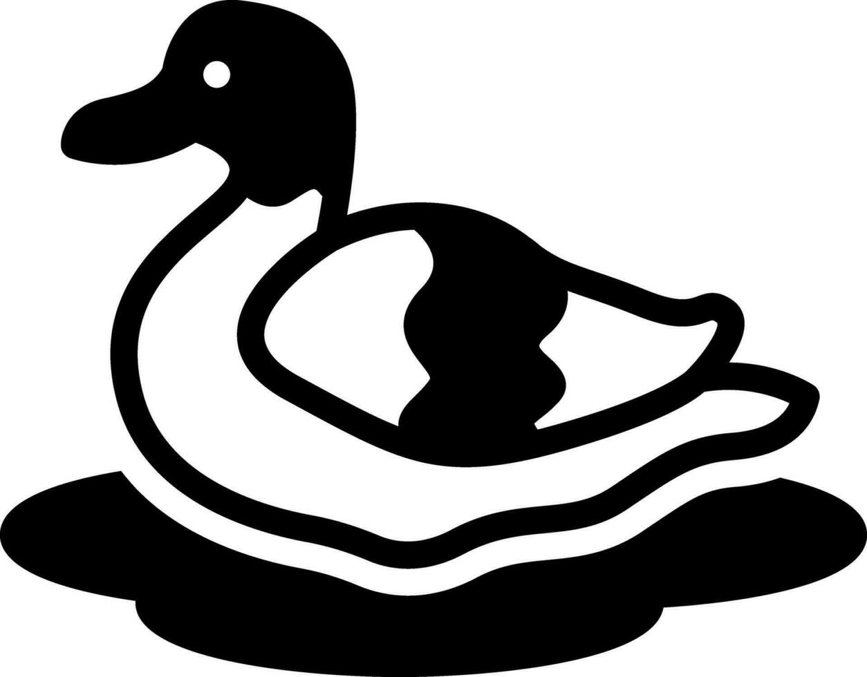 solide icône pour canard vecteur